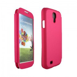 Samsung Galaxy S4 Slim Touch Flip Leather Case (Hot Pink)